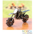 Handmade Recycled Auto Part Rustic Motocross Bike Sculpture Mexico