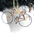 Recycled Handmade Petite Bicycle Tree Ornament Set Of 2