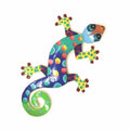 Metal Pink Gecko Wall Art Handmade In Haiti