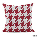 Bright Geometric Houndstooth 20X20 Inch Decorative Pillow