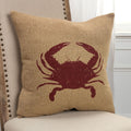Rizzy Home Red Crab 20 X20 Filled Pillow