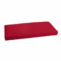 Red Indoor Outdoor Corded Bench Cushion