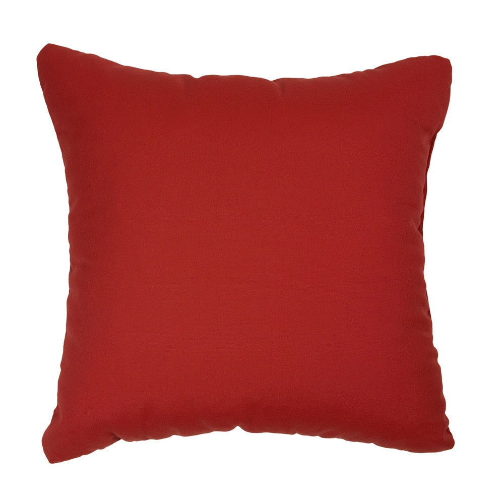 Red Indoor Outdoor Square Throw Pillows Set Of 2