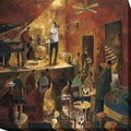 Red Jazz By Didier Lourenco Gallery Wrapped Canvas Giclee Art 24 In X 24 In