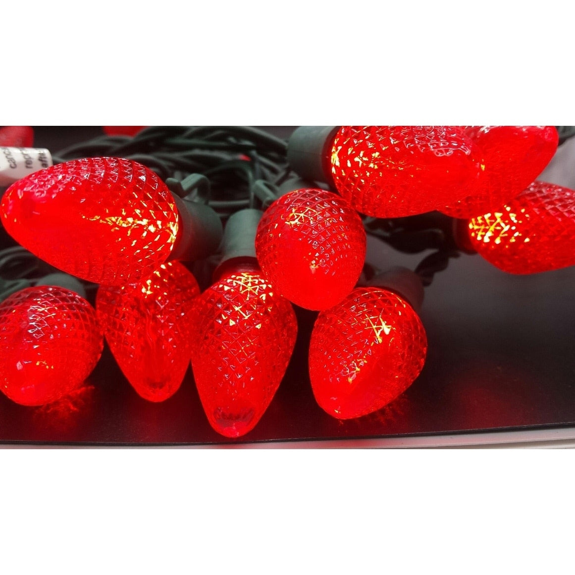 Red Led Light String Set Of 25 Lights C7
