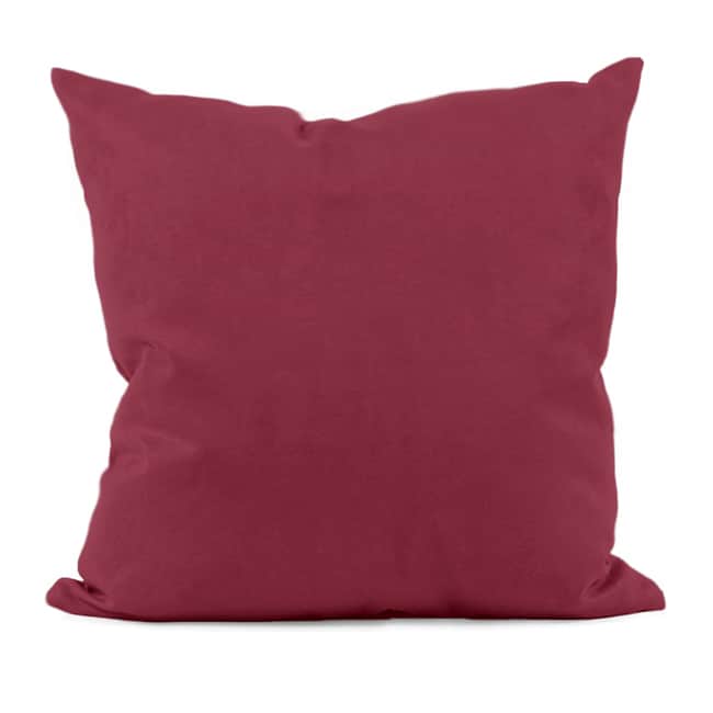 Red Solid Decorative Pillow