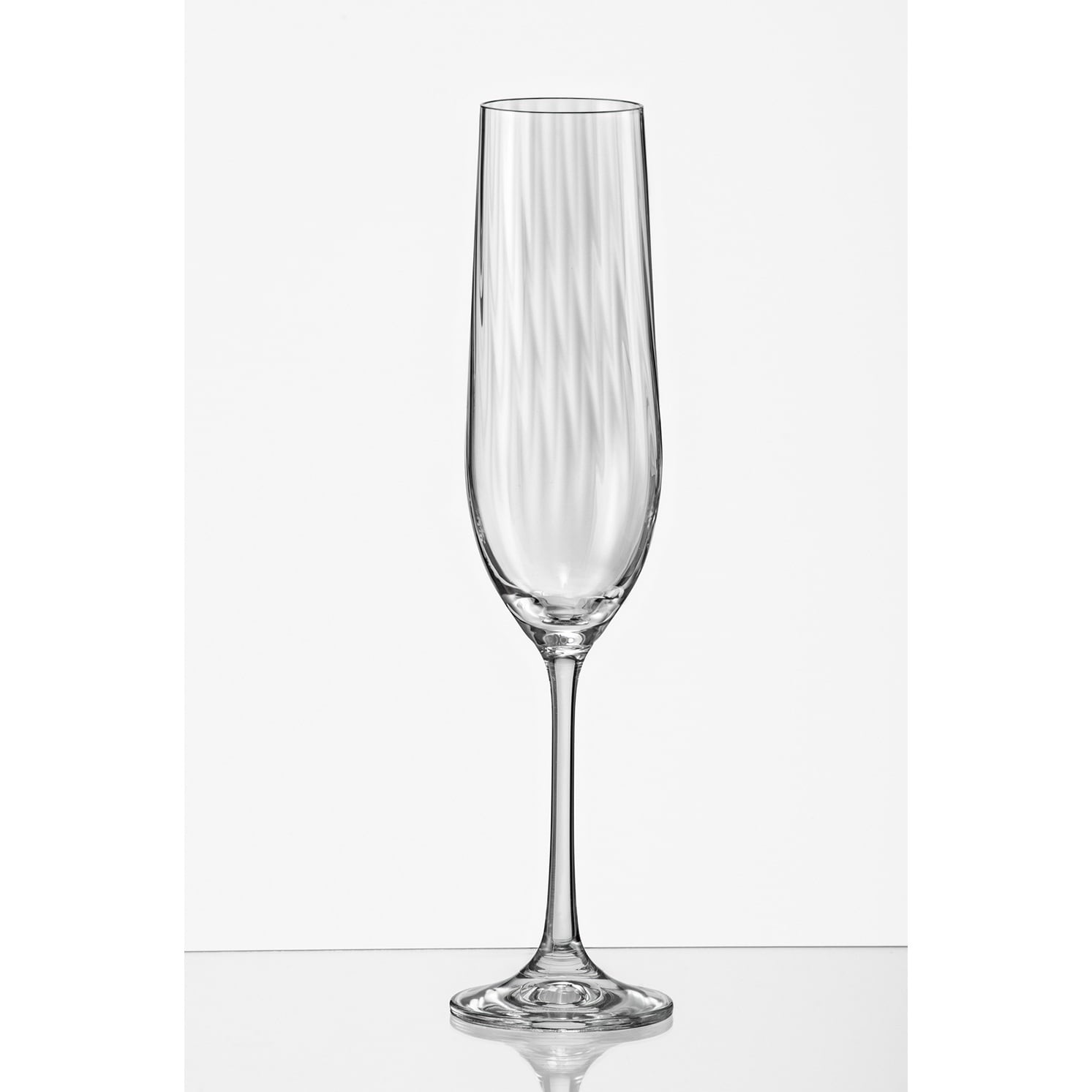 Viola Optic Champagne Flute 6.5Oz Set Of 6