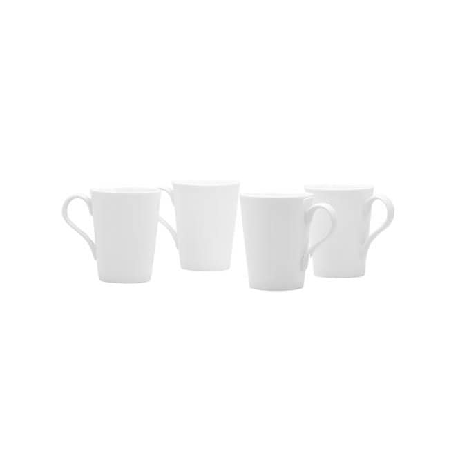 Pure Vanilla Conical Mug 9.5Oz Set Of 4