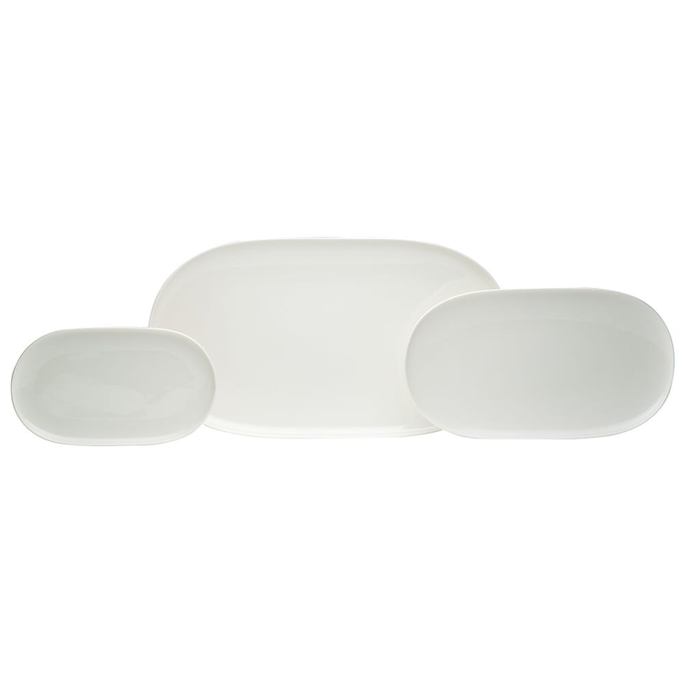 Red Vanilla Everytime White 3 Piece Platter Set