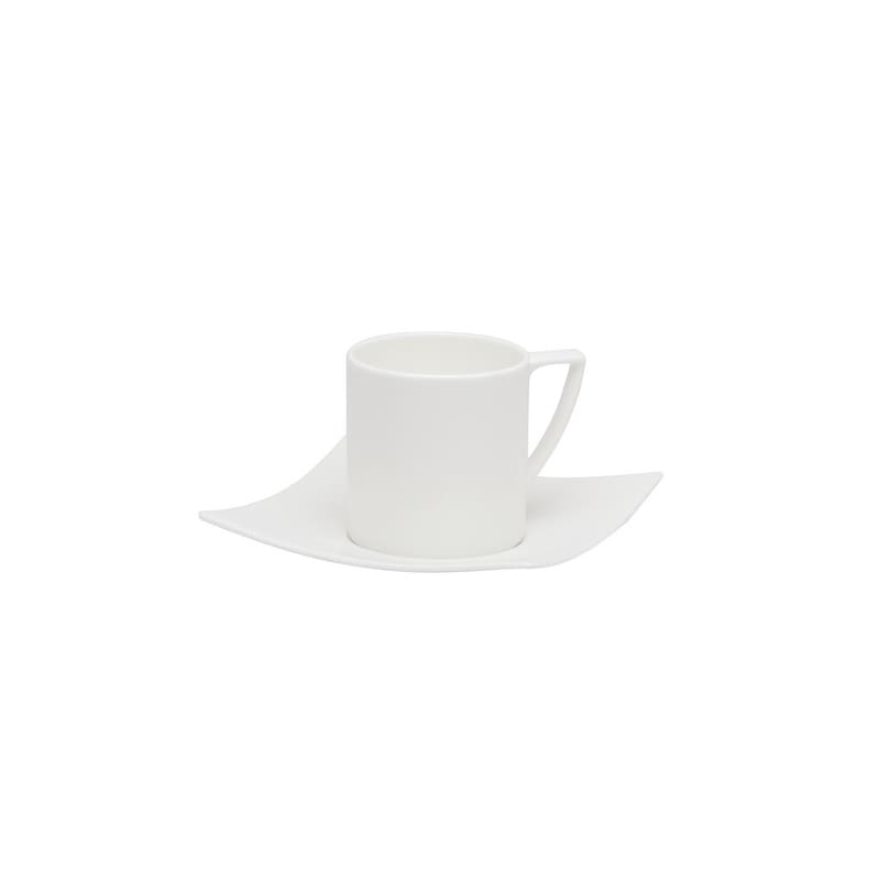 Red Vanilla Extreme White Coffee Cup And Saucer Set Of 6 N A