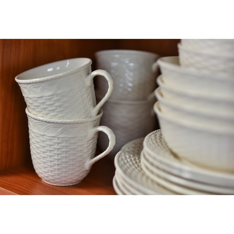 Red Vanilla Nantucket White Mug 16Oz Set 4 N A