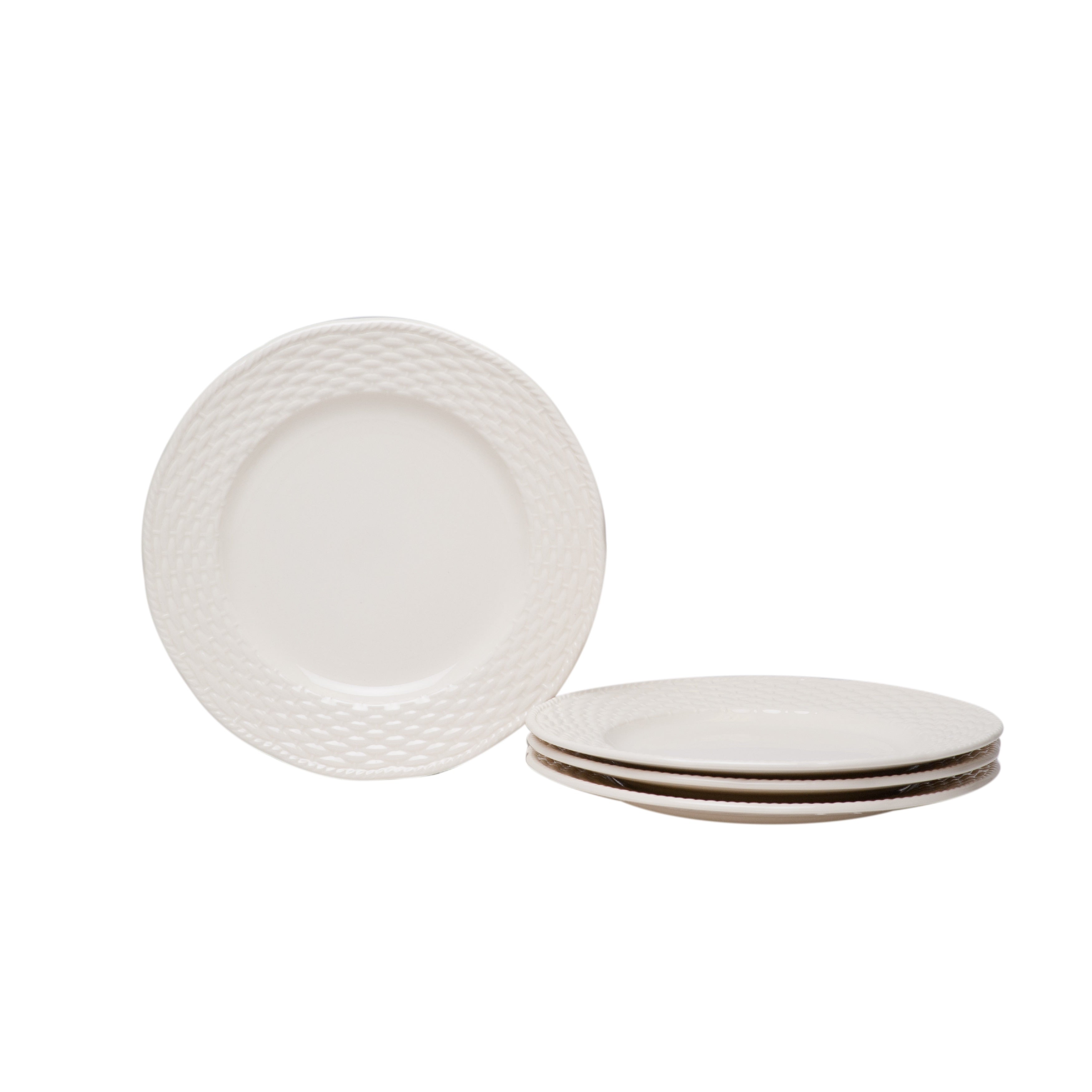 Nantucket White Salad Plate 8.5 Set Of 4