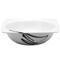 Paint It Black Sqare Salad Bowl 8.5 48Oz Set Of 2