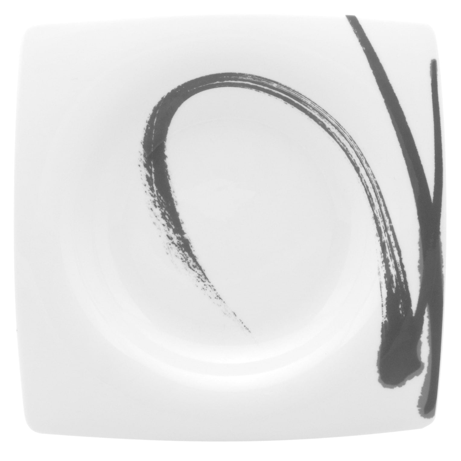 Paint It Black Square Salad Plate 7.75 Set Of 6