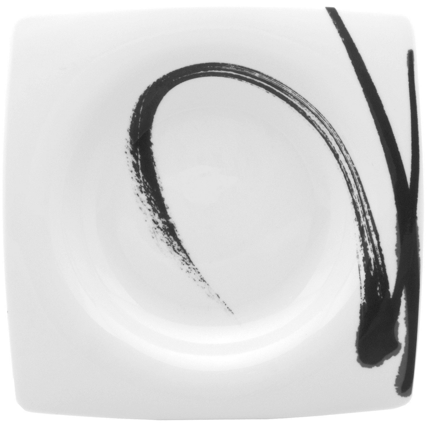 Paint It Black Square Soup Bowl 8.75 10Oz Set Of 6