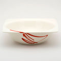 Paint It Red Square Salad Bowl 8.5 48Oz Set Of 2