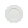 Red Vanilla Pinpoint White Round Platter 12.5