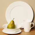 Pure Vanilla Rimmed Bone China 16Pc. Set