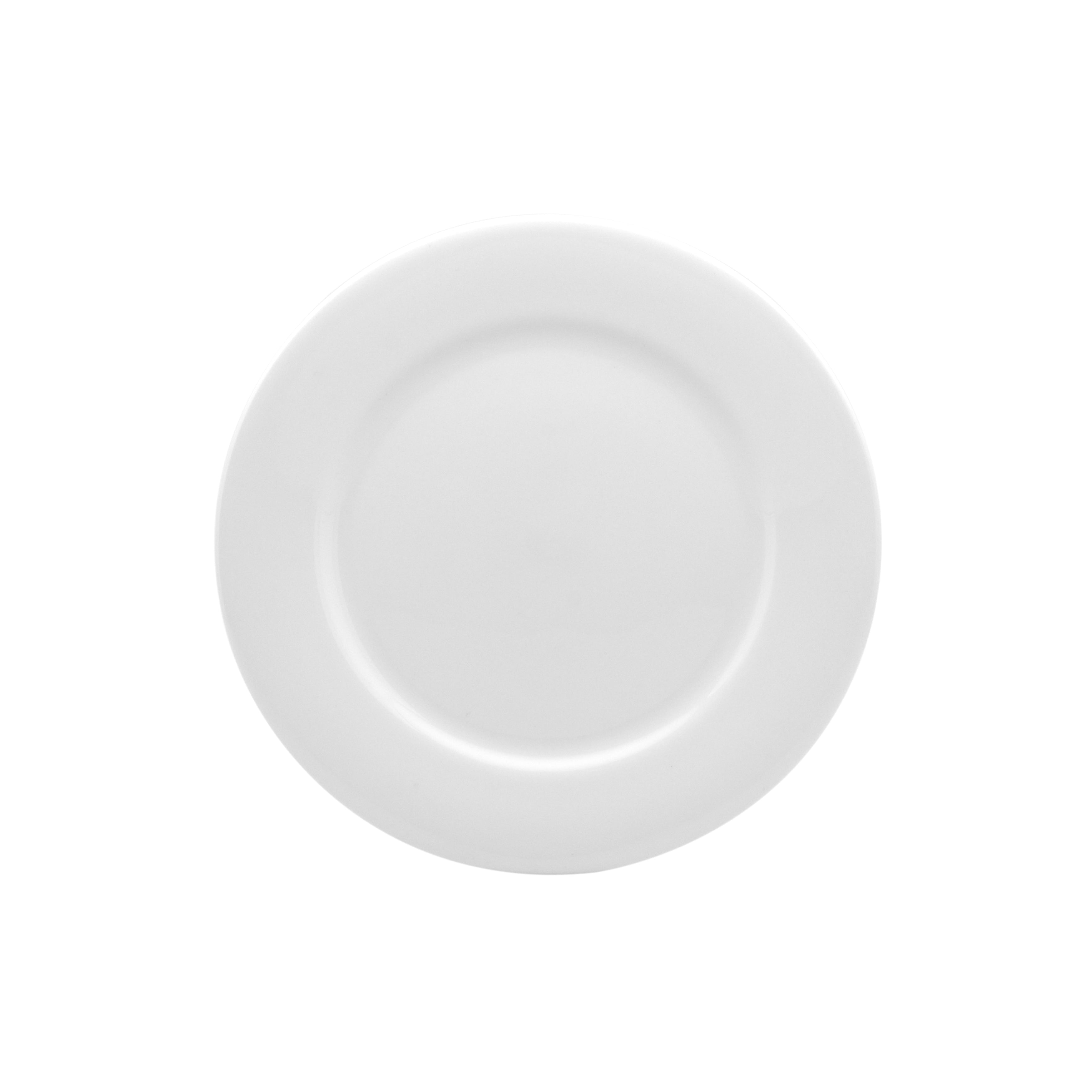 Pure Vanilla Rimmed Dinner Plate 10.75 Set Of 4