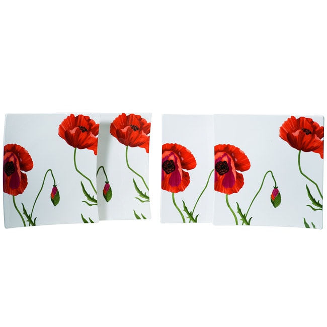 Summer Sun Square Dinner Plate 10 Set Of 4