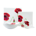 Red Vanilla Summer Sun White Bone China Dinner Set Case Of 20