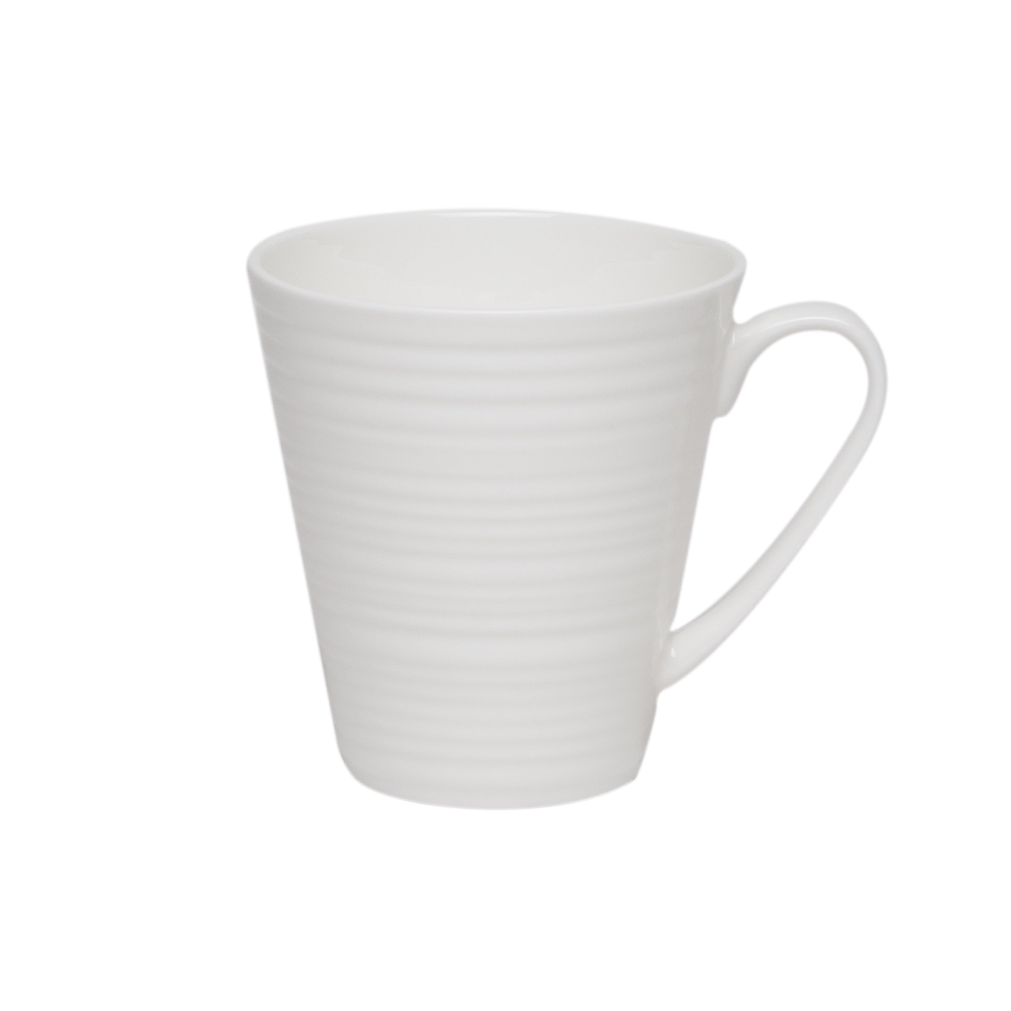Vanilla Swirl Coffee Mugs 14Oz Set Of 4