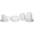 Pure Vanilla Tea Server Set With Cup Saucers