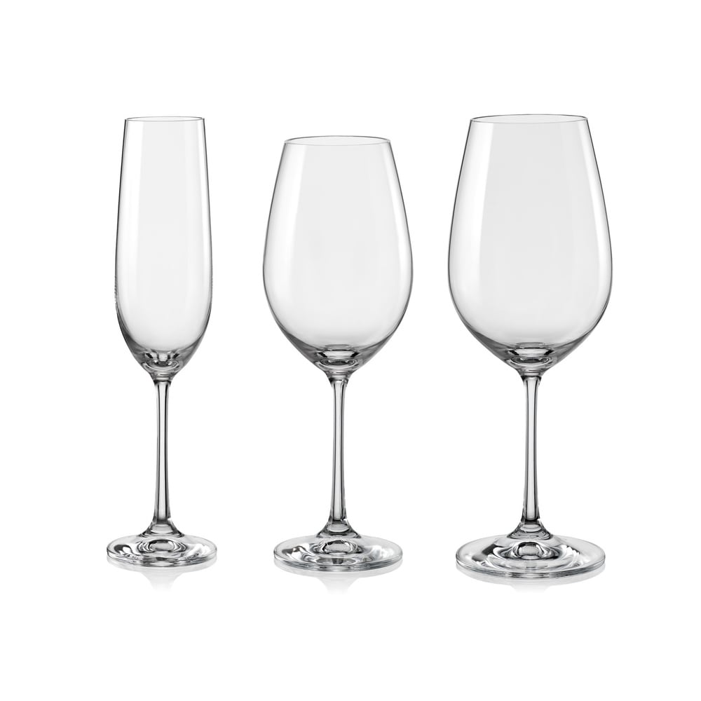 Red Vanilla Viola 18 Piece Stemware Set