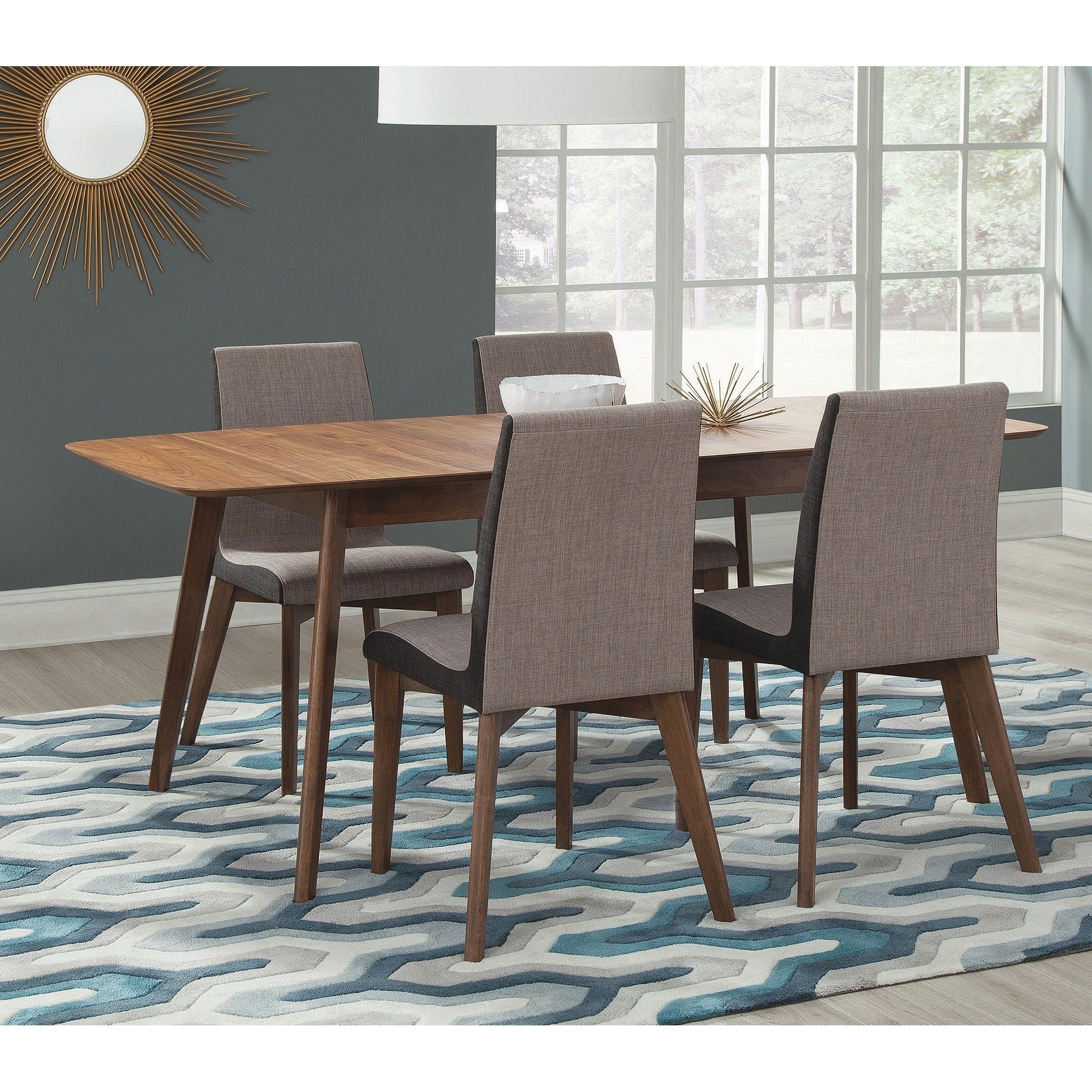 Redbridge Mid Century Modern 5 Piece Dining Set
