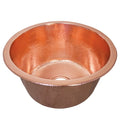 Redondo Grande Hammered Polished Copper Universal Mount Bar Sink Polished Copper