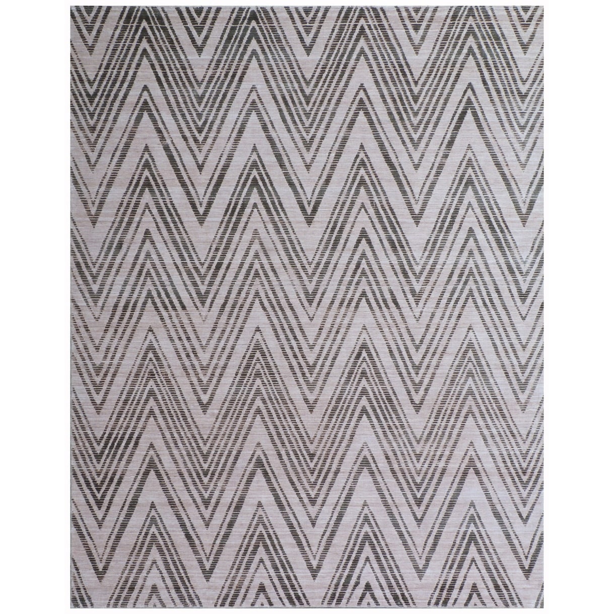 Reflections Handloomed Bamboo Silk Beige Area Rug 8 X 10