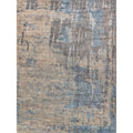 Reflections Handloomed Bamboo Silk Beige Blue Area Rug