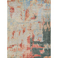 Reflections Handloomed Bamboo Silk Blue Black Area Rug 9 X 12