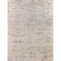 Reflections Handloomed Bamboo Silk Silver Gray Yellow Area Rug