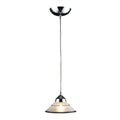 Refraction 7 Inch Wide 1 Light Pendant In Polished Chrome With Caribbean Glass 7In W X 7In D X 4In H