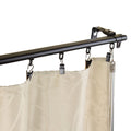 Instyledesign Regal Black Adjustable Curtain Track Set