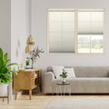 Copper Grove Yerevan 64 Inch Ecru Light Filtering Pleated Shade