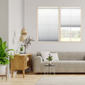 Copper Grove Yerevan 64 Inch White Light Filtering Pleated Shade