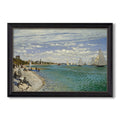 Regatta At Sainte Adresse 1867 Claude Monet Custom Framed Canvas