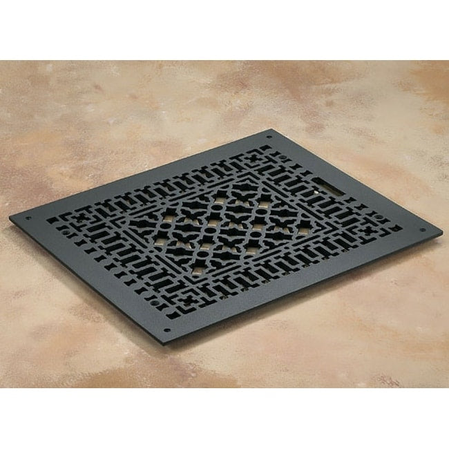 Reggio Registers 1214 Gnh Scroll Series 12 1 4 X 10 1 4 Floor Grille Without Mounting Holes Cast Iron