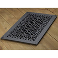 Reggio Registers 1426 H Scroll Series 24 X 12 Grille With Mounting Holes Cast Iron