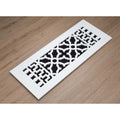 Reggio Registers 412 Awnh 2 1 4 X 10 Scroll Vent Grille White Cast Aluminum