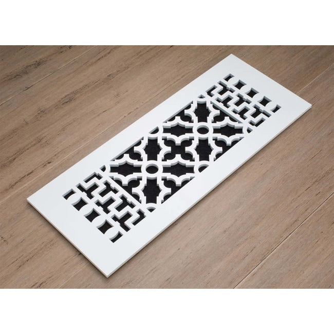 Reggio Registers 412 Awnh 2 1 4 X 10 Scroll Vent Grille White Cast Aluminum
