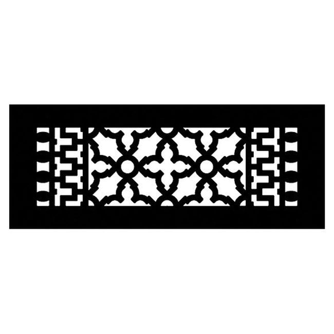 Reggio Registers 614 Anh Scroll Series 12 X 4 Floor Grille Without Mounting Holes