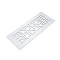 Reggio Registers 814 Awnh Scroll 6 X 12 Aluminum Floor Grille White Cast Aluminum