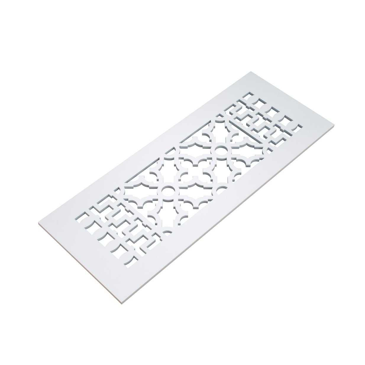 Reggio Registers 814 Awnh Scroll 6 X 12 Aluminum Floor Grille White Cast Aluminum