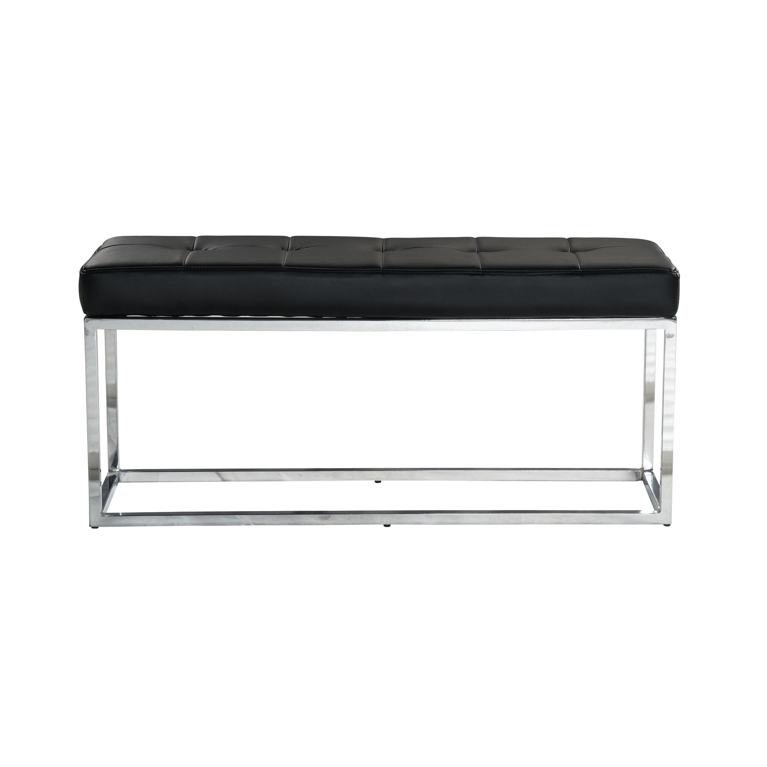 Reign Tufted Pu Metal Bench