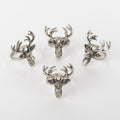 Reindeer Design Napkin Ring Set Of 4