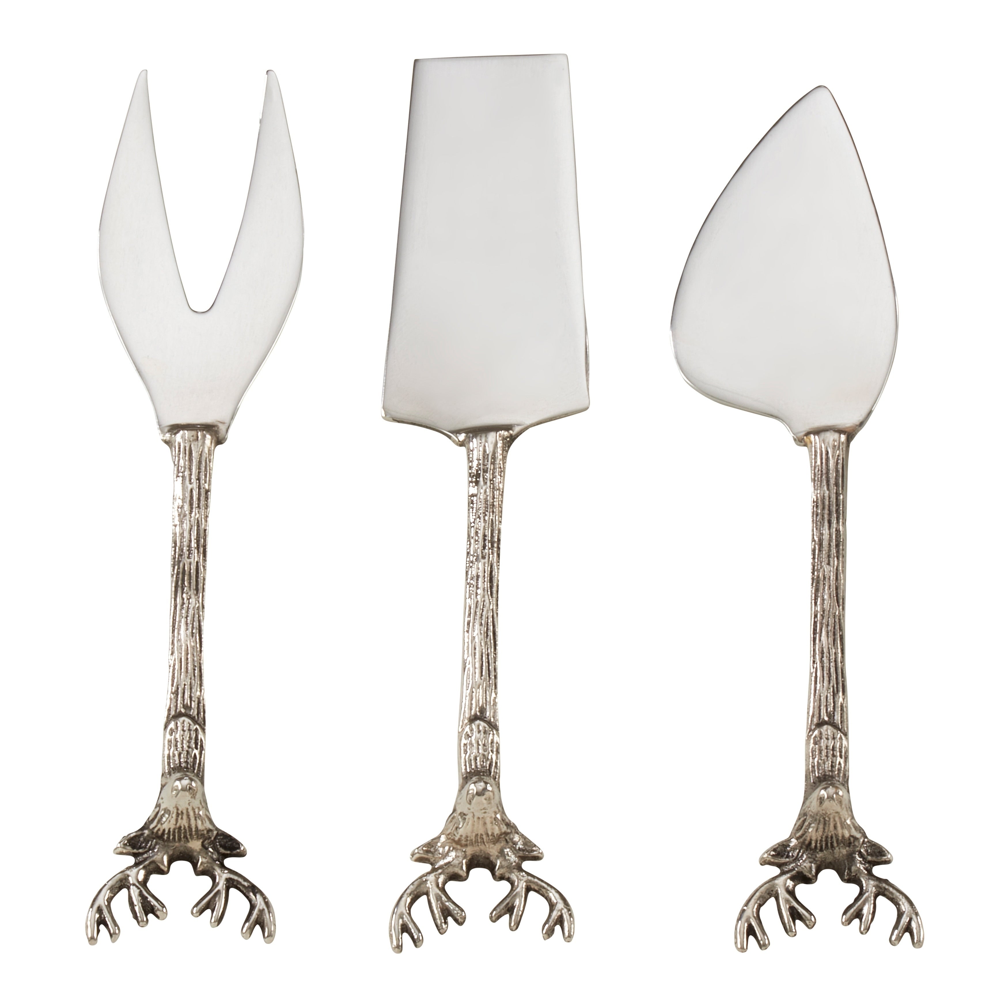 Reindeer Handle Cheese Cutlery Set Of 3