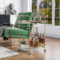Strick Bolton Reinhardt Champagne 2 Shelf Serving Cart